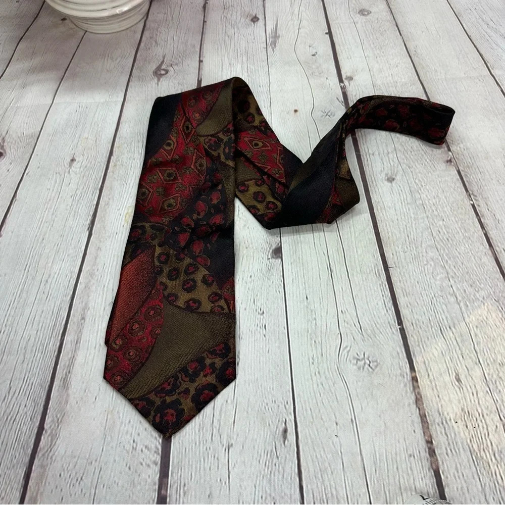 villa bugatti silk necktie preppy office business professional attire